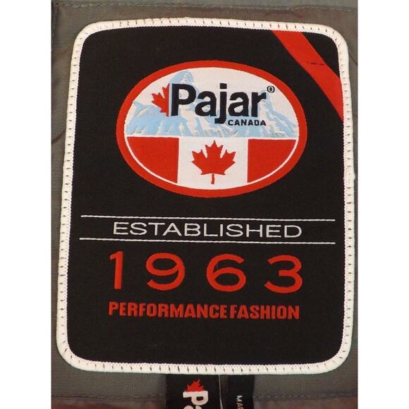 NWT PAJAR CANADA GRAY NYLON COYOTE FUR HOODIE WINTER JAMES GOOSE DOWN PARKA L - Picture 7 of 9